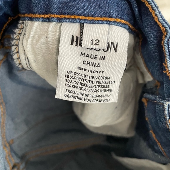 2/$20 EUC, 12, Hudson, distressed Cropped stretch jeans. Like new, Cute w boots! - Picture 5 of 7